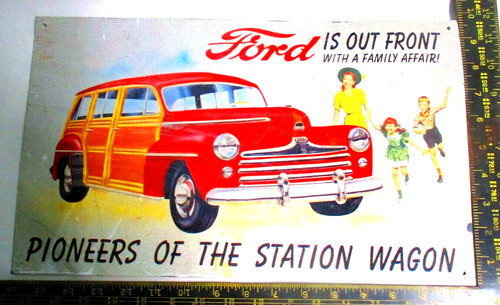 Ford station wagon sign