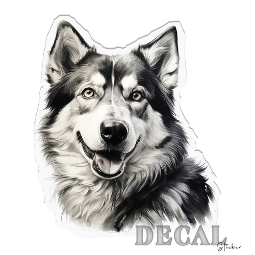 Beautiful siberian husky vinyl - siberian,