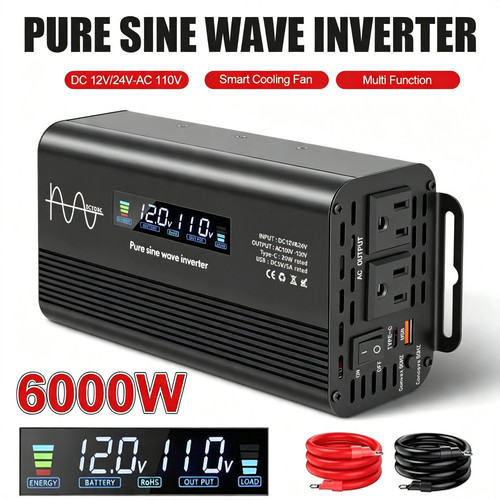 6000w pure sine - wave, power