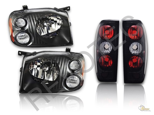 Black housing headlights - black,
