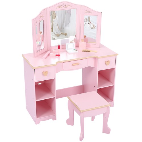 Kids dressing table - table, stool