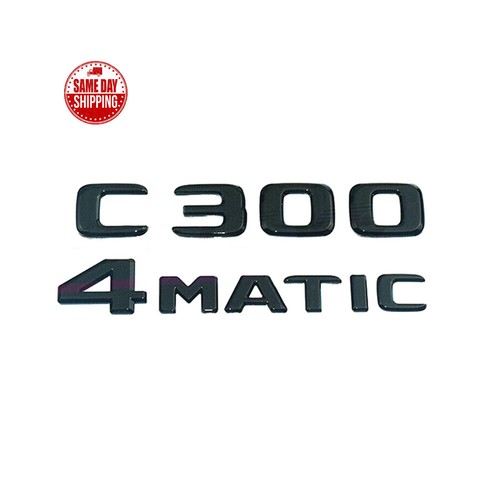 C300 4matic rear emblem gloss - c300,