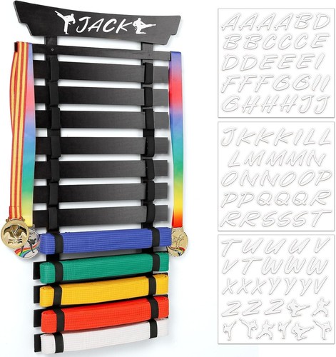 Wall mounted taekwondo belt - wall-mounted,