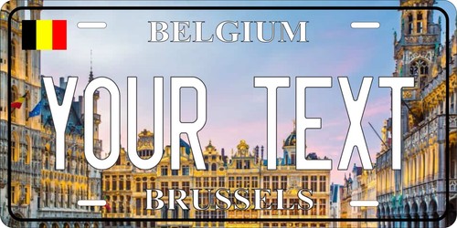 Belgium brussels license plate - belgium,