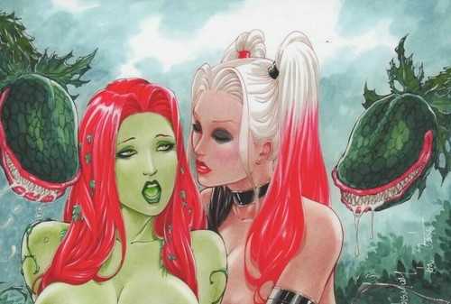 Harley quinn poison ivy fine - &,