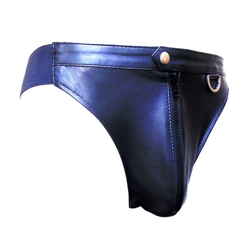 Mens real leather jockstrap - mens,