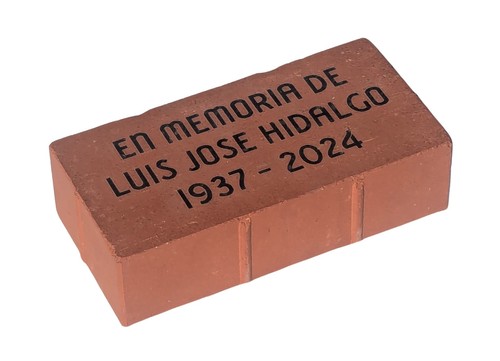 Custom laser engraved brick - laser,