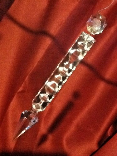 Vintage cut crystal - crystal, 6"