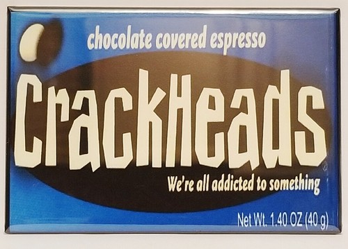 Crackheads magnet - crackheads, 2"x3"