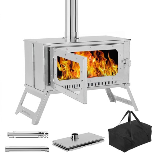 Large portable wood - large, burning