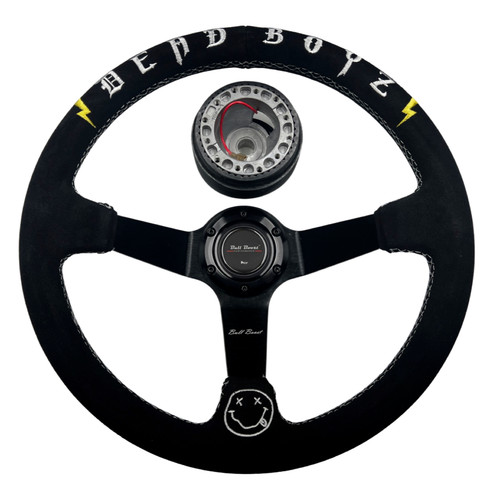 Suede steering wheel hub kit - steering,