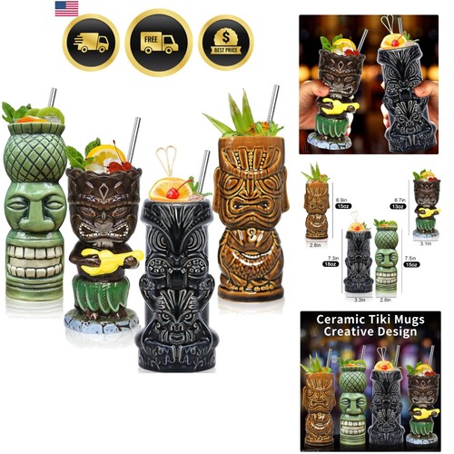 Tiki glasses for cocktails - glasses,