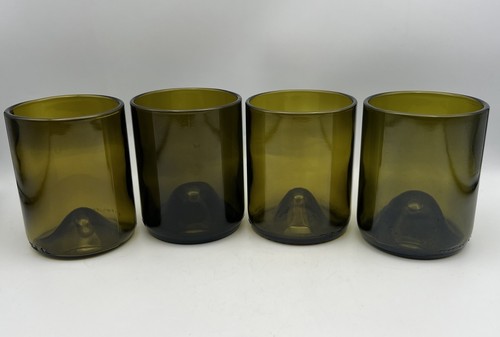 Set upcycled wine bottle - set, of
