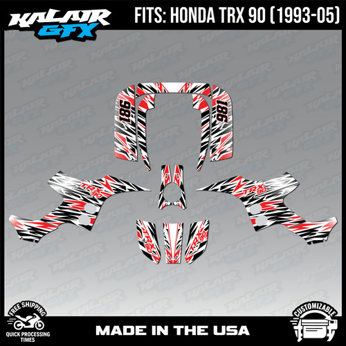 Graphics kit for atv honda - kit,