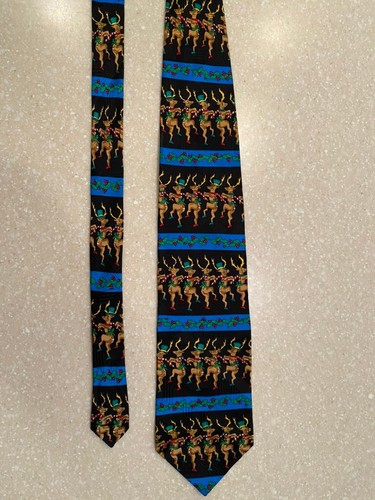 Vintage dancing reindeer tie - dancing,