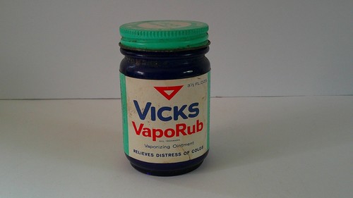 Vintage cobalt blue vicks - cobalt,