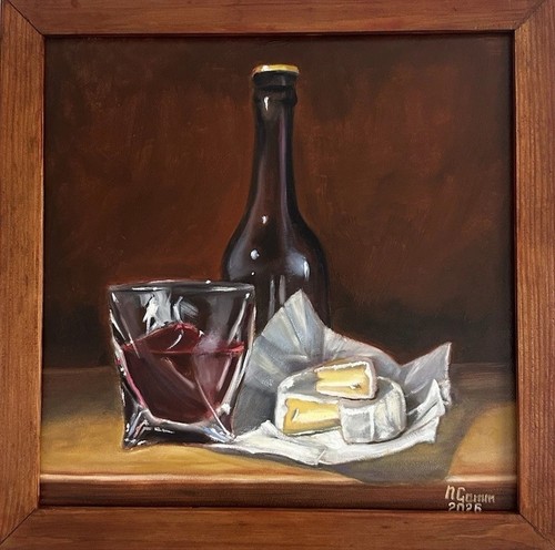 Original oil painting still - oil,
