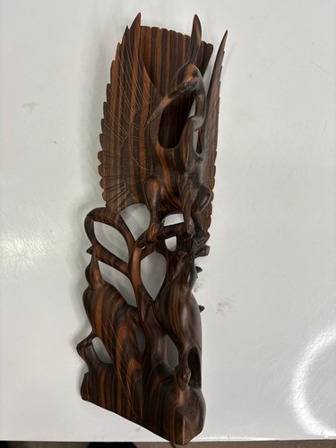Balinese hand carved wood bird - balinese,