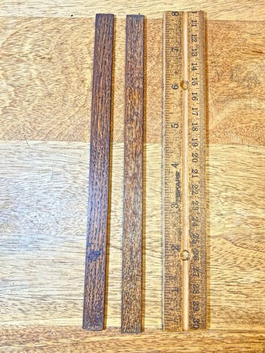 Old clock wooden trim - wooden, parts