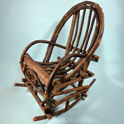 Wicker doll chair - wicker, rocker
