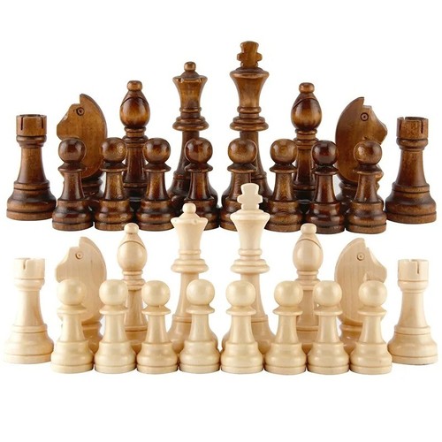 32pcs wooden chess pieces - 32pcs,