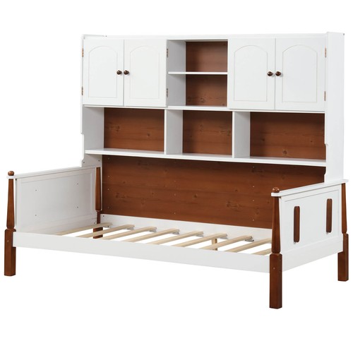 Twin daybed bookcase wooden - twin, w/