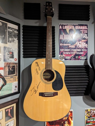 Megadeth autographed guitar - autographed,