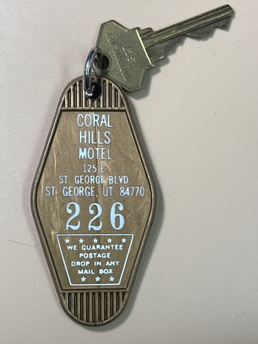 Coral hills motel hotel key - hotel,