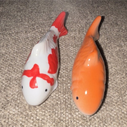 Ceramic koi fish floating - ceramic,