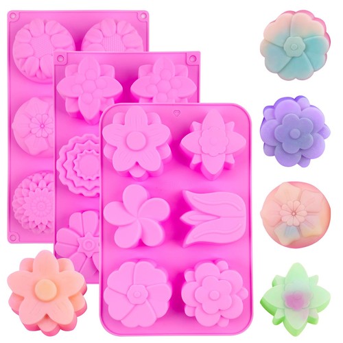 Silicone soap molds - silicone, pack