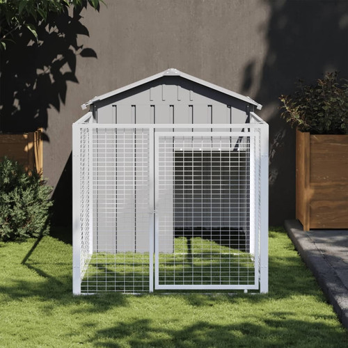 Dog house with - house, gray