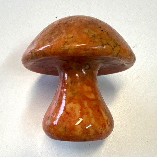 Alabaster hand carved mushroom - alabaster,
