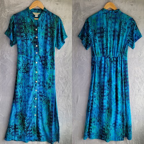 Orvis blue tropical - blue, batik
