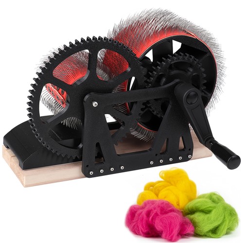 Manual drum wool carder - manual,
