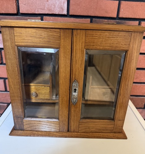 Antique edwardian oak smokers - edwardian,