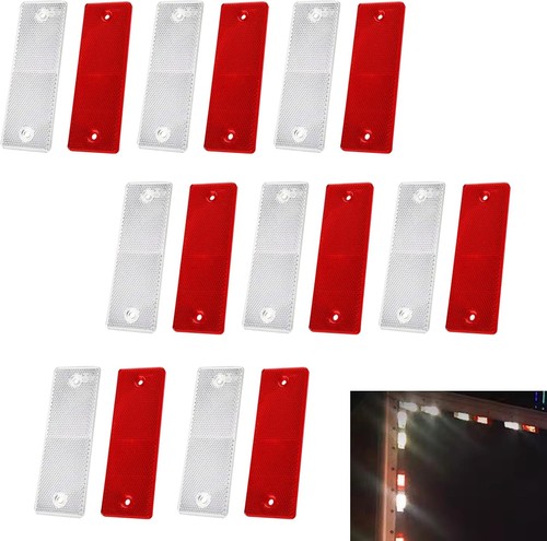 16pcs red white - 16pcs, adhesive