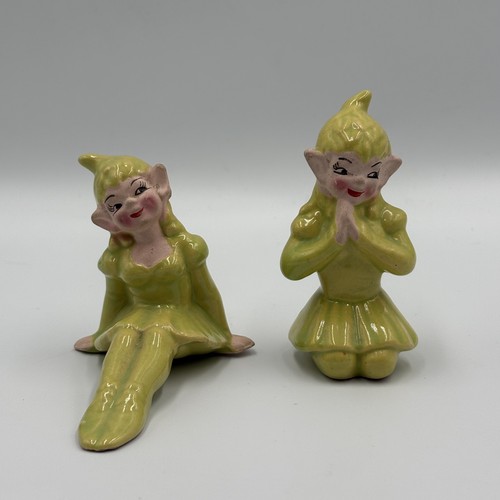 Vtg gilner elf pixie figurines - vtg,