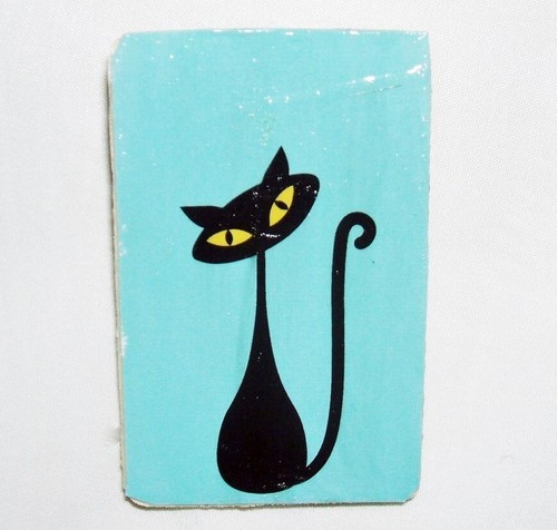 Retro mcm cat brooch pin - brooch,