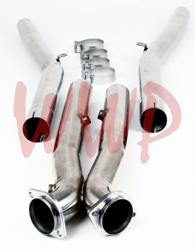 Stainless steel exhaust - stainless, 3"