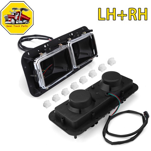 Pair headlight housing bases - headlight,