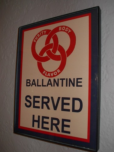 Ballantine beer bar man - ballantine,