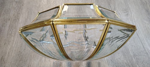 Polished brass clear beveled - clear,