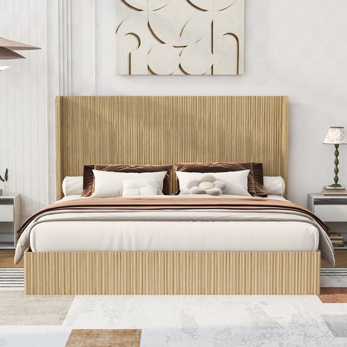 King size platform bed frame - king,