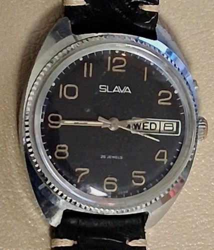 Watch slava ussr 2428 - ussr, black