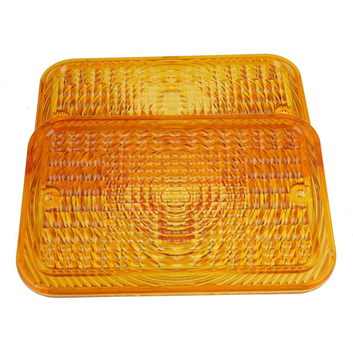2pcs amber lens - amber, for