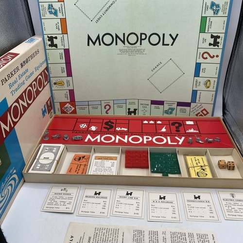 Vintage 1961 monopoly board - 1961,