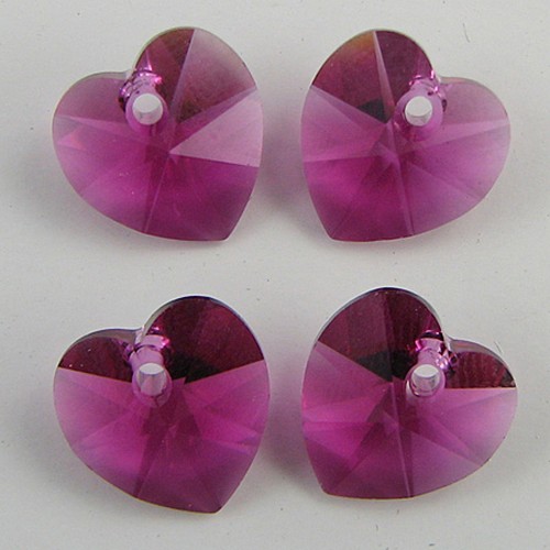 10mm swarovski crystal heart - 4,