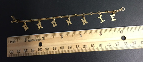 Vintage gold plated - gold, brownie