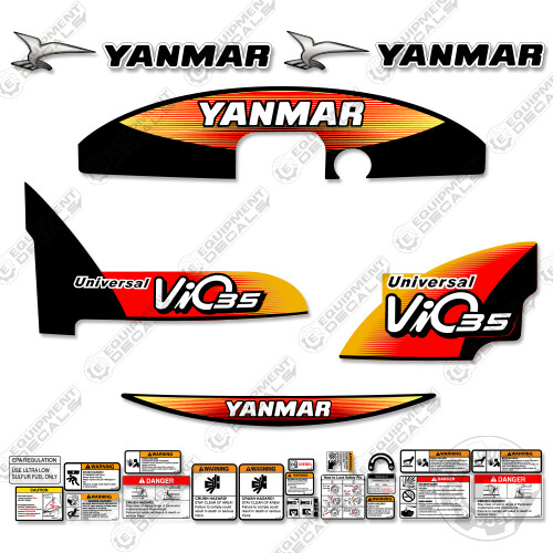 Fits yanmar vio35 decal kit - yanmar, vio35-5