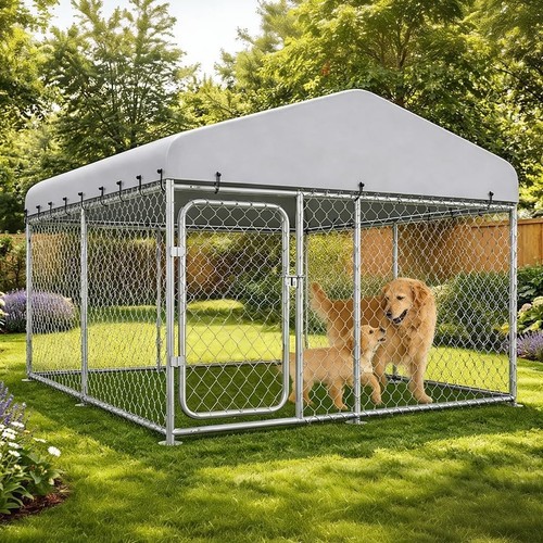 Outdoor dog kennel with - outdoor,